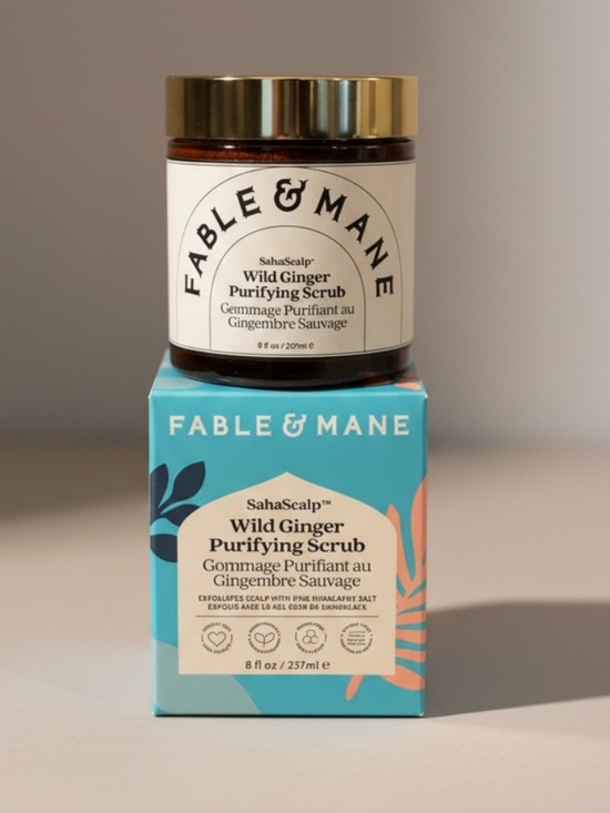 Fable & Mane Other - Fable & Mane SahaScalp Wild Ginger Purifying Scrub Vegan Haircare USA Made NIB